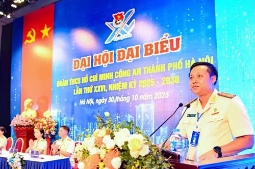 Trung tá Bùi Mạnh Hùng được chỉ định giữ chức Trưởng Ban Thanh niên Công an TP Hà Nội