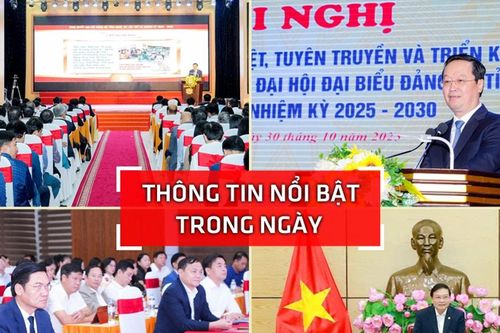 Nghệ An: Thông tin nổi bật ngày 30/10