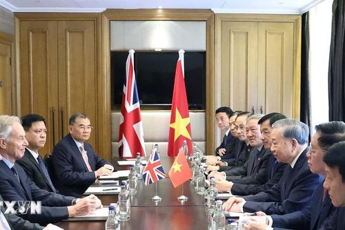 Tổng Bí thư Tô Lâm gặp nguyên Thủ tướng Anh Tony Blair