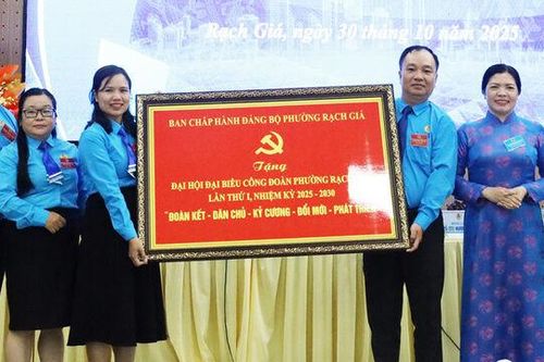 Đại hội đại biểu Công đoàn phường Rạch Giá lần thứ I