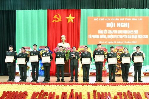 Bộ CHQS tỉnh Gia Lai tổng kết công tác Đoàn và phong trào thanh niên giai đoạn 2022-2025