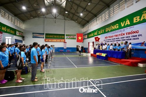Khai mạc Hội thao truyền thống Các cơ quan tham mưu, giúp việc Tỉnh ủy, cơ quan truyền thông tỉnh năm 2025