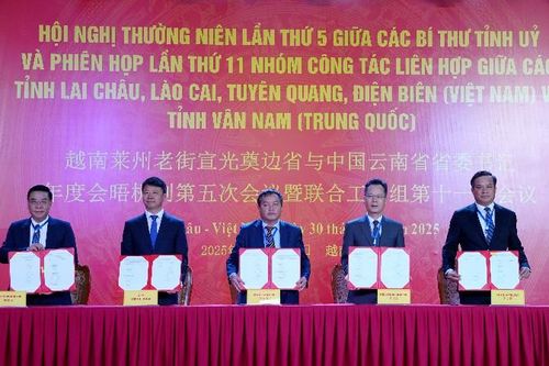 Phiên họp lần thứ 11 Nhóm Công tác liên hợp giữa các tỉnh: Lai Châu, Lào Cai, Tuyên Quang, Điện Biên (Việt Nam) và tỉnh Vân Nam (Trung Quốc)