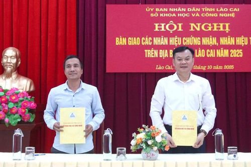 Bàn giao 50 nhãn hiệu chứng nhận, nhãn hiệu tập thể cho các đơn vị, địa phương quản lý