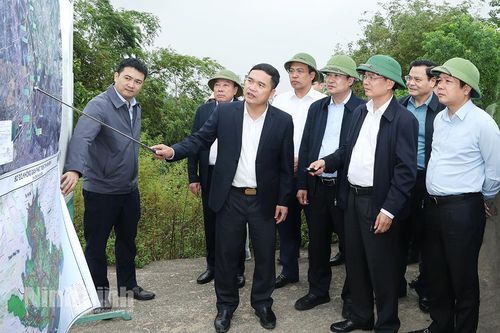 Đoàn công tác của tỉnh khảo sát thực trạng hai bờ sông Đáy