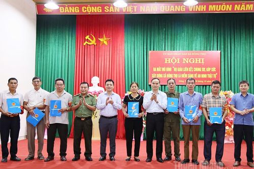 Thành lập mô hình Họ giáo liên kết, chung tay góp sức xây dựng xã Đông Thọ là điểm sáng về ANTT