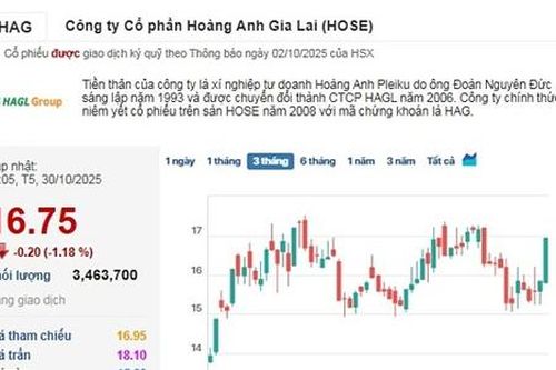 Cổ phiếu của HAGL nhanh chóng 'hạ nhiệt'