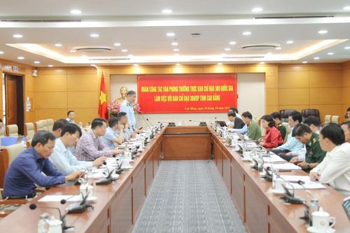 Văn phòng Thường trực Ban Chỉ đạo 389 Quốc gia làm việc với Ban Chỉ đạo 389 tỉnh
