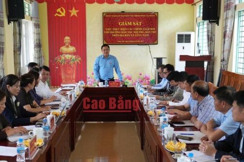 Ban Dân tộc, HĐND tỉnh giám sát việc thực hiện chính sách đối với các trường dân tộc bán trú tại xã Lũng Nặm