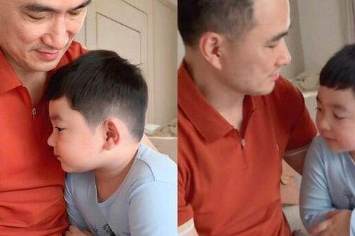 Cưng xỉu clip quý tử Chi Bảo khoanh tay 'nịnh bố' để xin tiền, đưa ra nhiều 'lý lẽ', tự nhận là em bé ngoan
