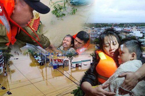 Nghẹt thở những cuộc giải cứu người dân trong lũ dữ
