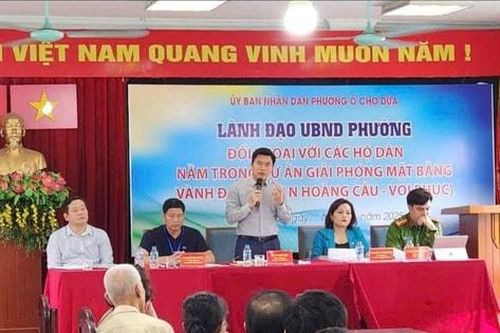 Phường Ô Chợ Dừa sẽ rà soát hồ sơ của 32 hộ dân diện giải phóng mặt bằng dự án Vành đai 1
