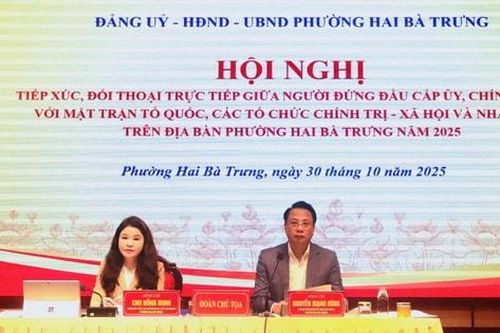 Phường Hai Bà Trưng đối thoại giải quyết nhiều vấn đề người dân quan tâm
