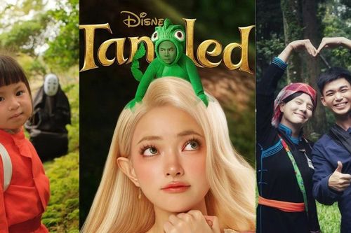Sao Việt 'chơi Halloween': Binz - Châu Bùi hóa đôi bạn cổ tích, Pamiuoi đốn tim fan