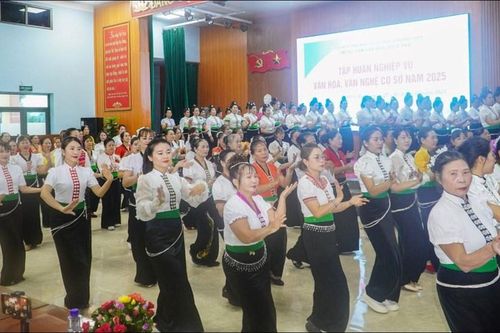Bế mạc lớp tập huấn nghiệp vụ văn hóa, văn nghệ cơ sở năm 2025