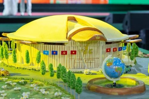 Chiêm ngưỡng tranh xôi hoa đậu kỷ lục: Khi hạt nếp hóa thành kiến trúc