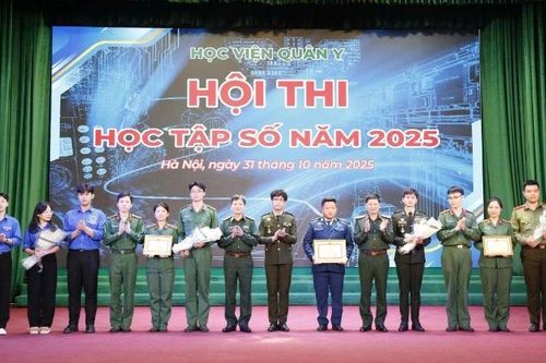 Học viện Quân y tổ chức hội thi 'Học tập số năm 2025'
