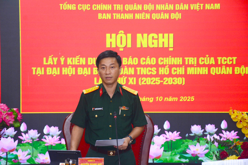 Hội nghị cho ý kiến dự thảo Báo cáo chính trị tại Đại hội Đoàn TNCS Hồ Chí Minh Quân đội lần thứ XI