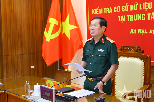 Thượng tướng Lê Huy Vịnh: Đẩy mạnh chuẩn hóa, hoàn thiện các cơ sở dữ liệu trong Bộ Quốc phòng