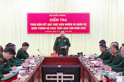 Bộ Quốc phòng kiểm tra toàn diện công tác quân sự, quốc phòng tại Bộ CHQS tỉnh Lạng Sơn