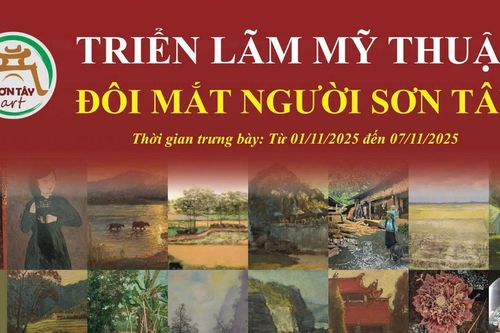 Triển lãm 'Đôi mắt người Sơn Tây': Tình quê trong sắc màu đương đại