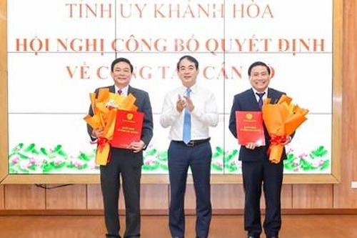 Điều động, bổ nhiệm nhiều nhân sự chủ chốt tỉnh Khánh Hòa