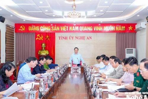 Thường trực Tỉnh ủy Nghệ An giao ban với các cơ quan khối Nội chính