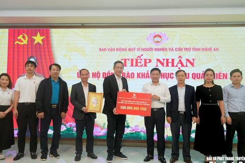 SABECO hỗ trợ Nghệ An 500 triệu đồng khắc phục hậu quả sau thiên tai