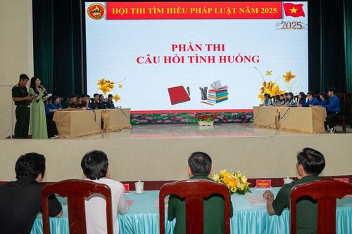 Sôi nổi Hội thi Tìm hiểu pháp luật năm 2025