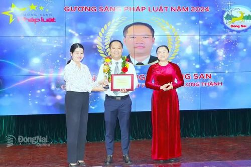 Đồng Nai có 3 cá nhân được công nhận Gương sáng pháp luật lần thứ 3