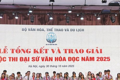9 học sinh Lâm Đồng đoạt giải Đại sứ văn hóa đọc toàn quốc 2025