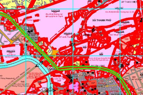 Quy hoạch 3 tuyến đường mới tại xã Bến Lức, Long An