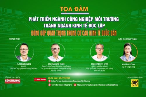 'Phát triển ngành công nghiệp môi trường thành ngành kinh tế độc lập đóng góp quan trọng trong cơ cấu kinh tế quốc dân'