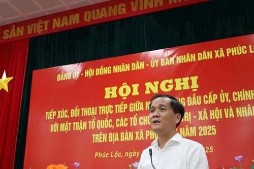 Xã Phúc Lộc đối thoại trực tiếp với nhân dân, cùng tháo gỡ khó khăn