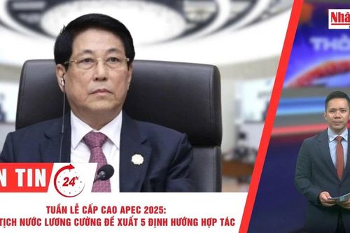 Thời sự 24h ngày 1/11/2025: Tuần lễ Cấp cao APEC 2025: Chủ tịch nước Lương Cường đề xuất 5 định hướng hợp tác