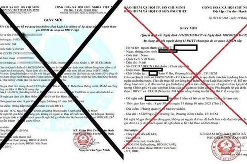 TPHCM cảnh giác lừa đảo giả mạo giấy tờ của cơ quan Bảo hiểm xã hội