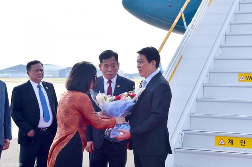 Chủ tịch nước Lương Cường gặp mặt cộng đồng người Việt Nam tại Đông Nam Hàn Quốc