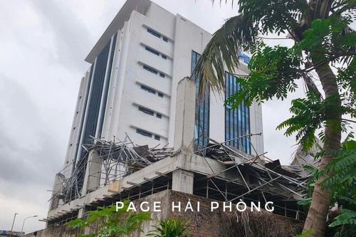 Sập giàn giáo ở Hải Phòng, 3 người thương vong