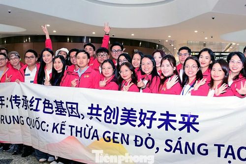 200 đại biểu thanh niên Việt Nam tham dự hoạt động Hành trình đỏ nghiên cứu, học tập tại Trung Quốc
