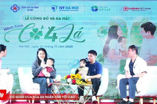 'Hành trình Cỏ 4 Lá' - hy vọng của những cặp vợ chồng hiếm muộn