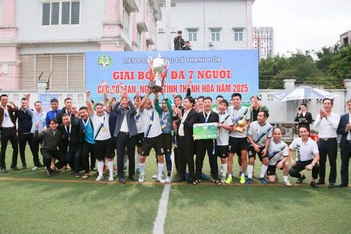 Đội bóng Bệnh viện Đa khoa tỉnh vô địch Giải bóng đá 7 người các Sở, ban, ngành tỉnh Thanh Hóa