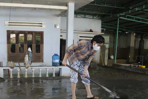 Người dân vùng hạ lưu Lâm Đồng tất bật khôi phục cuộc sống sau lũ