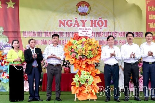 Tưng bừng Ngày hội Đại đoàn kết toàn dân tộc năm 2025 Khu dân cư xóm Bãi Chạo