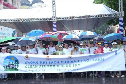 Lan tỏa thông điệp 'Không khí sạch cho bầu trời xanh'