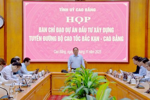 Bí thư Tỉnh ủy Quản Minh Cường: Đẩy nhanh tiến độ chuẩn bị đầu tư Dự án cao tốc Bắc Kạn - Cao Bằng