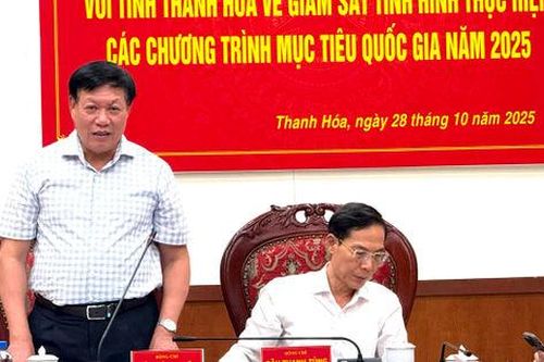 Giám sát kết quả thực hiện các Chương trình mục tiêu quốc gia tại Thanh Hóa