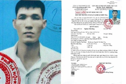 Truy nã nóng 'ông trùm' ma túy Nghiêm Tiến Dũng đang bỏ trốn