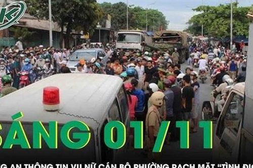 Sáng 1/11: Công an thông tin vụ nữ cán bộ phường đánh ghen, rạch mặt 'tình địch' tại bữa nhậu