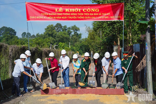 Bộ tư lệnh TP Hồ Chí Minh khởi công tuyến đường giao thông nông thôn