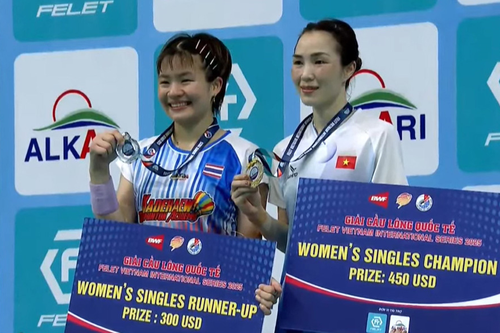 Vũ Thị Trang và Lê Đức Phát vô địch Giải cầu lông Vietnam International Series 2025